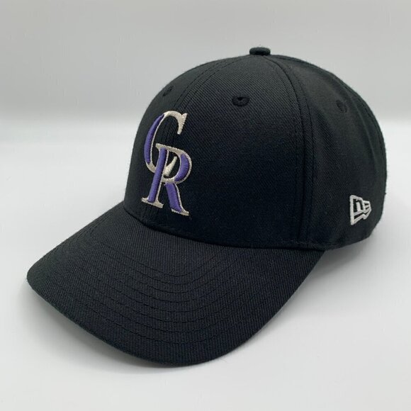 Colorado Rockies MLB Black New Era 9Forty Adjustable Strapback Hat - Picture 1 of 6